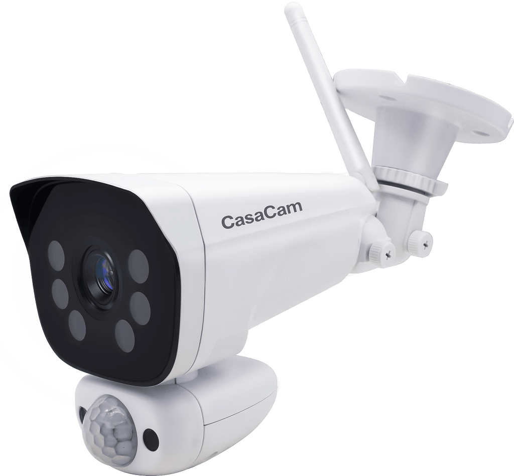 CasaCam Super HD 2K Wireless Security Camera, AC Powered, Two - Way Audio, Free App - CasaCam
