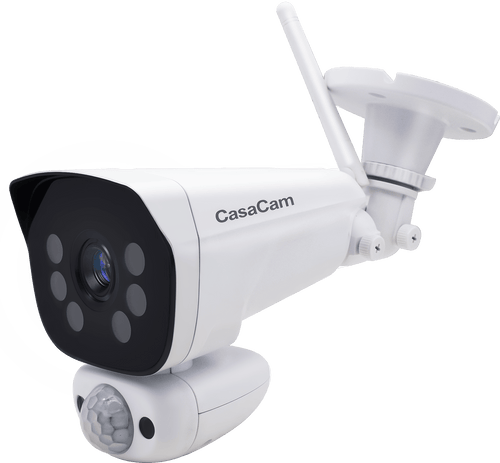 CasaCam Super HD 2K Wireless Security Camera, AC Powered, Two - Way Audio, Free App - CasaCam