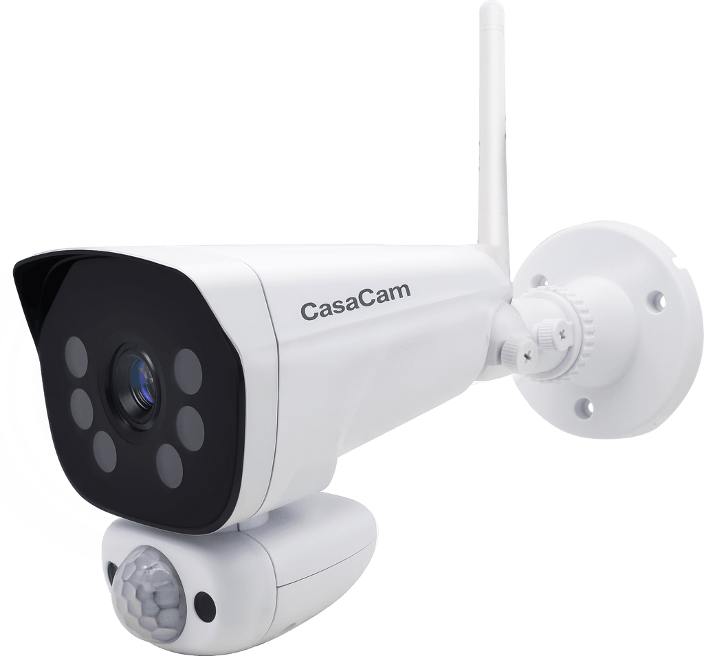 CasaCam Super HD 2K Wireless Security Camera, AC Powered, Two - Way Audio, Free App - CasaCam