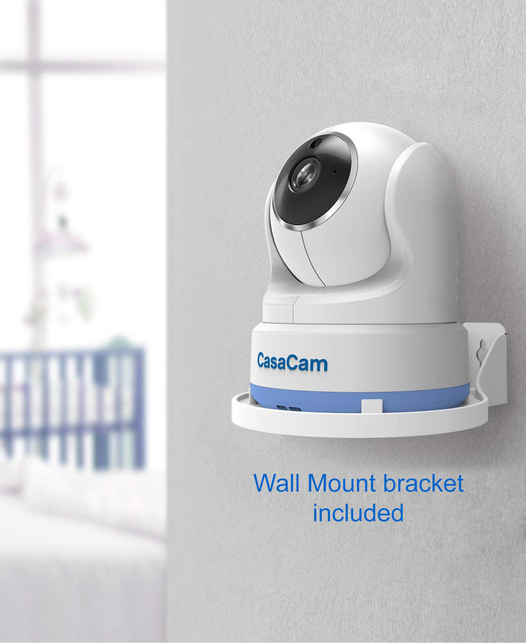 CasaCam BM200 Video Baby Monitor with 5" Touchscreen and HD Pan & Tilt Camera, Two Way Audio, Lullabies, Nightlight, Automatic Night Vision and Temperature Monitoring Capability - CasaCam